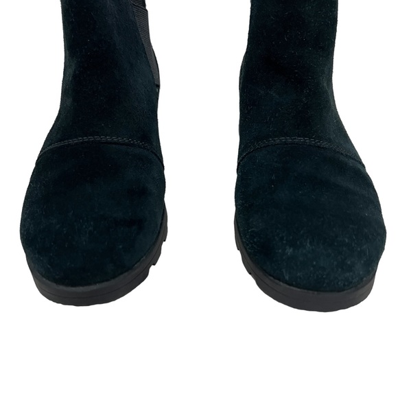 Sorel Emelie youth girls suede Chelsea ankle booties size 4 - Picture 7 of 9